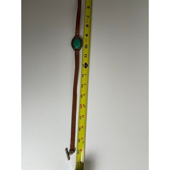 Women's Wrap Around Bracelet Reversible Charm Metal Turquoise Whimsy Boho Fairy - Picture 8 of 9